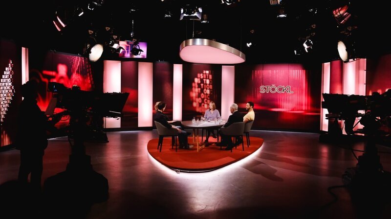 Philipp Hansa, Brigitte Karner, Barbara Stöckl, Johannes Huber, Cesár Sampson. – Bild: ORF/​Günther Pichlkostner