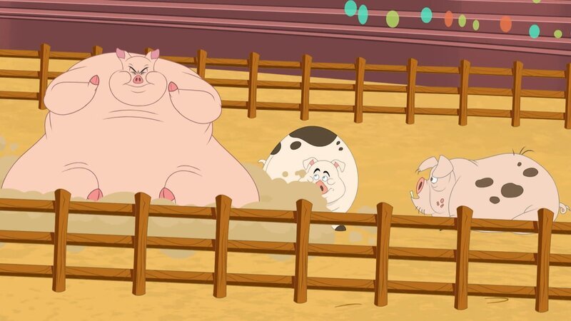 Oscar Pig (l.) – Bild: Courtesy of Warner Brothers