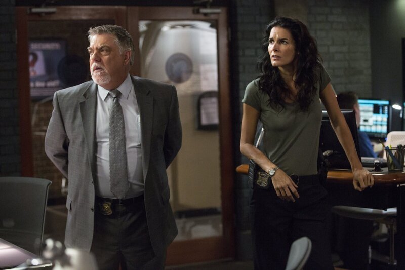 Vince Korsak (Bruce McGill) und Jane Rizzoli (Angie Harmon) jagen einen Mörder, der eine Hundebesitzerin vergiftet hat. – Bild: Warner Bros. Television