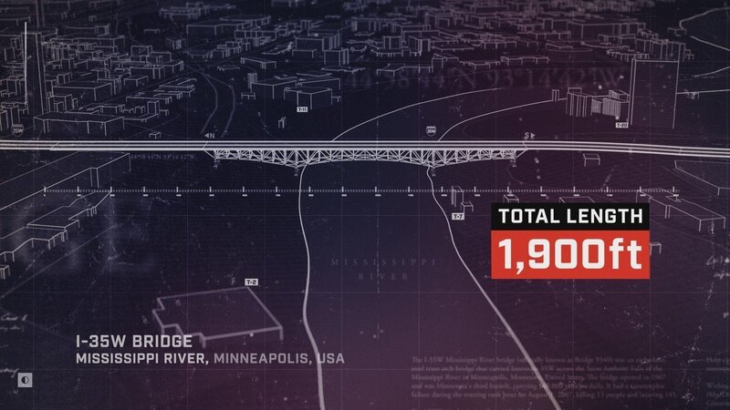 Rekonstruktion der Interstate-35W-Mississippi-River-Brücke. Die Verwendung des sendungsbezogenen Materials ist nur mit dem Hinweis und Verlinkung auf RTL+ gestattet. – Bild: RTL /​ A&E Networks, LLC.