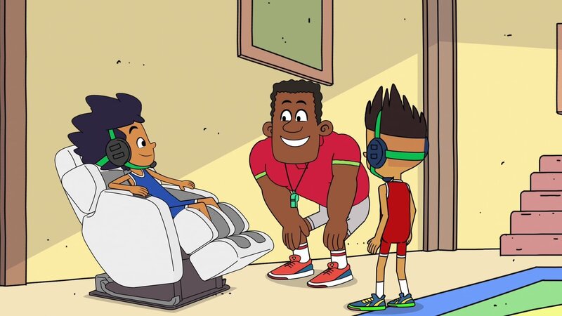 v.li.: Sammy, Coach Biff, Raj – Bild: Paramount