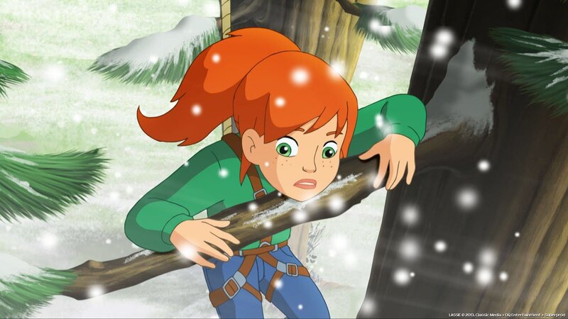 Zoe will den kleinen Vogel Zuli retten und begibt sich dabei selbst in Gefahr. – Bild: ZDF/​Classic Media/​DC Entertainment/​Superprod