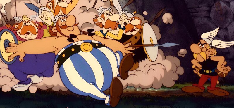 L-R: Obélix und Astérix – Bild: Gaumont