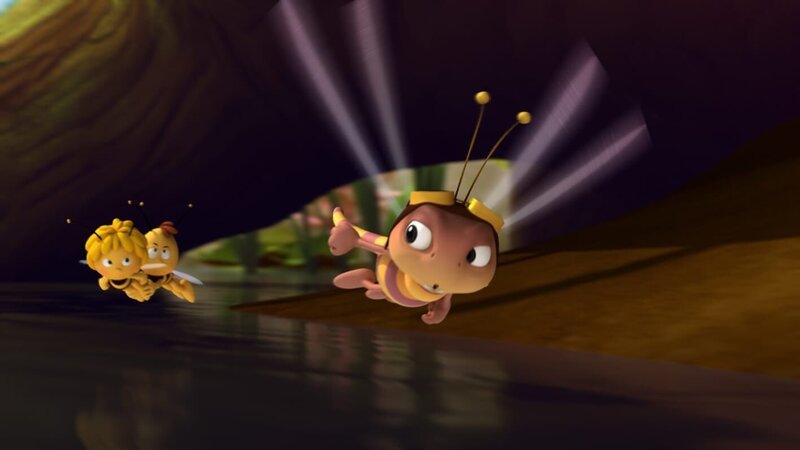 Können Maja und Willi so schnell wie die Libelle fliegen? – Bild: ZDF/​Studio100 Animation