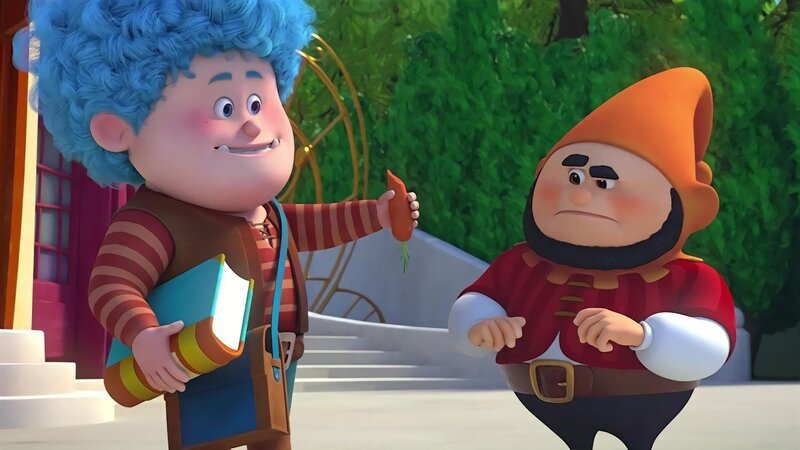 Der Zwerg (re.) will unbedingt das Kochbuch von Luzios Mutter haben. – Bild: ZDF/​2021 Method Animation/​Palomar/​ZDF Enterprises