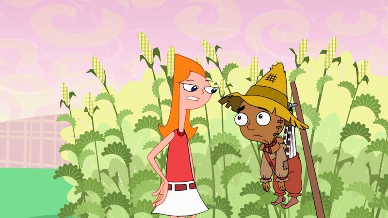 PHINEAS AND FERB – „Wizard of Odd“. In order to paint their house quickly, Phineas and Ferb build a contraption that spins it around, causing Candace to become so dizzy, she collapses. She soon finds herself in the magical land of Odd where their friends Isabella, Dr. Doofenshmirtz, Jeremy, Buford and Baljeet are remarkably like the characters in L. Frank Baum’s book „The Wizard of Oz.“ CANDACE, BALJEET – Bild: Disney+