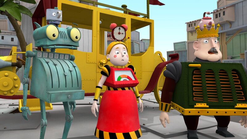 Ob Ritter Rost, Prinzessin Magnesia und König Bleifuß mit ihren verrückten neuen Hüten zufrieden sind? – Bild: ZDF/​Caligari