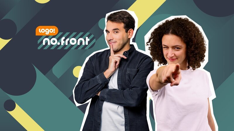 Maral Bazargani von Sharif von "logo!" moderieren. – Bild: ZDF Grafik Maral Bazargani von Sharif von "logo!" moderieren. – Bild: ZDF Grafik