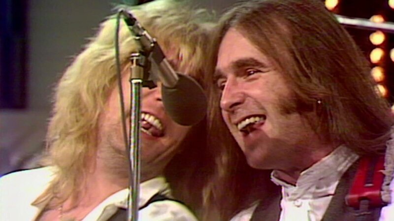 Neue Folge mit den Superhits der 70er. Diesmal sind mit dabei: Uriah Heep, Baccara, Monika Herz, Frank Schöbel, Hoffmann & Hoffmann, Sweet, die Dire Straits und Kool & The Gang. – Status Quo. – Bild: rbb /​ rbb Presse & Information