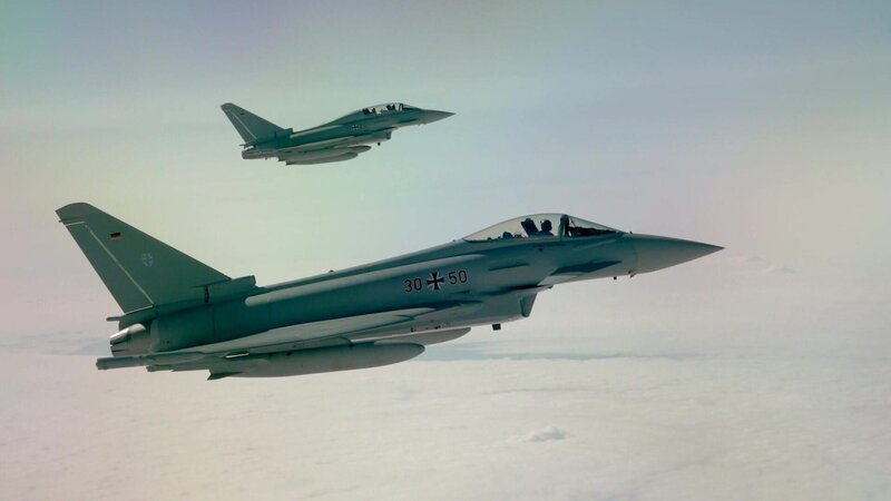 Eurofighter am europäischen Himmel. – Bild: WELT Eurofighter am europäischen Himmel. – Bild: WELT