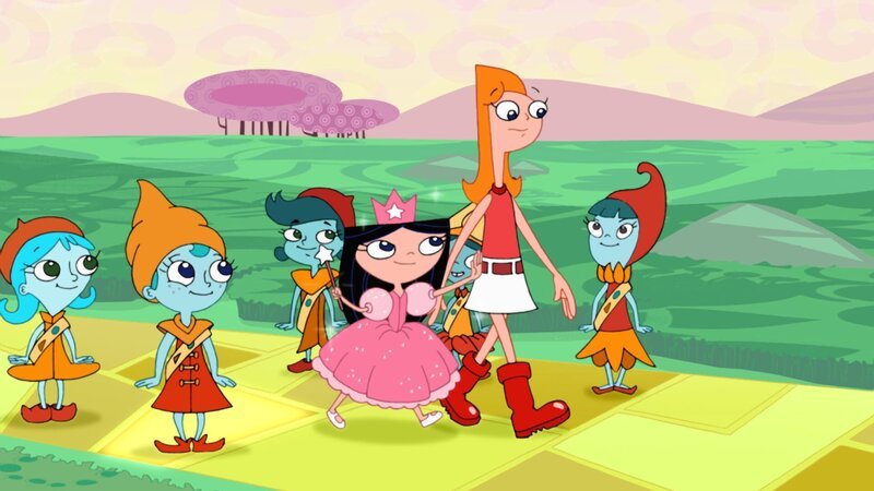 PHINEAS AND FERB – „Wizard of Odd“ -- In order to paint their house quickly, Phineas and Ferb build a contraption that spins it around, causing Candace to become so dizzy, she collapses. – Bild: Courtesy of Disney+