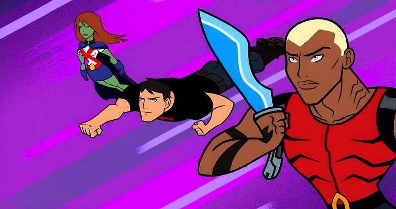 Young Justice (v.li.: Miss Martian, Superboy, Aqualad) – Bild: Cartoon Network