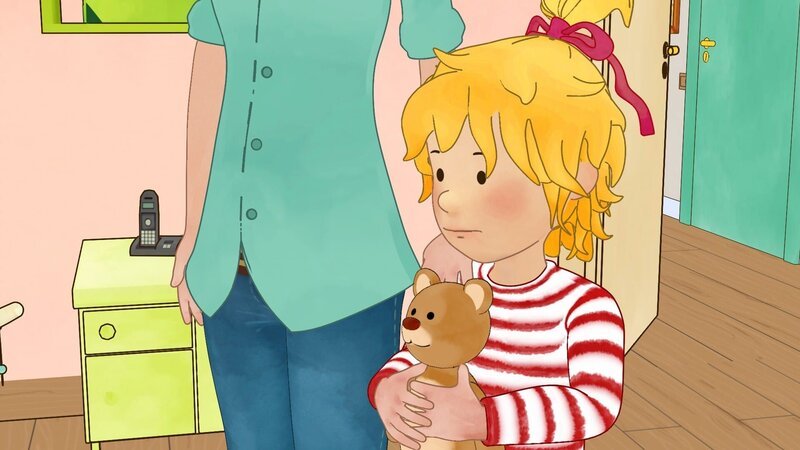 Conni ist skeptisch. Sie mag keinen Babysitter. – Bild: ZDF/​Henning Windelband/​Youngfilms GmbH
