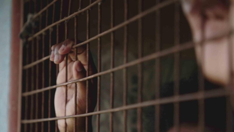 Hand hinter Gitterstäben im New Bilibid Gefängnis in Manila +++ – Bild: RTL /​ Maximus 2023/​2024