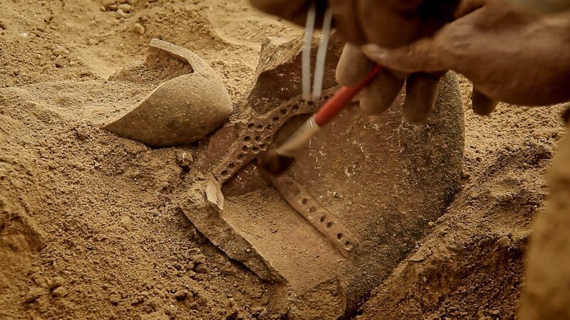 Die biblische Geschichte von Sodom gilt als spektakuläre Lektion für das Laster der Verworfenheit. Im heutigen Jordanien sind Archäologen auf Tell el-Hammam gestoßen, eine einst blühende Stadt aus der Bronzezeit, von der sie glauben, sie könnte Sodom gewesen sein. – Bild: ZDF und World Media Rights Production