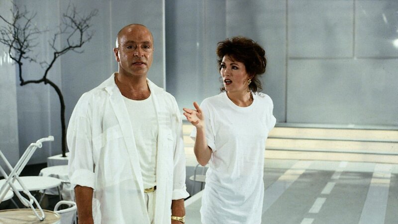 Achim (Wilfried Baasner) und Evelyn (Iris Berben) haben verschiedene Vorstellungen von einer Modenschau. Evelyn wirft ihrem Mann vor, immer alles kaputt zu machen. – Bild: Honorarfrei – nur für diese Sendung bei Nennung ZDF und C.Pantel,S.Dittmann /​NDF.