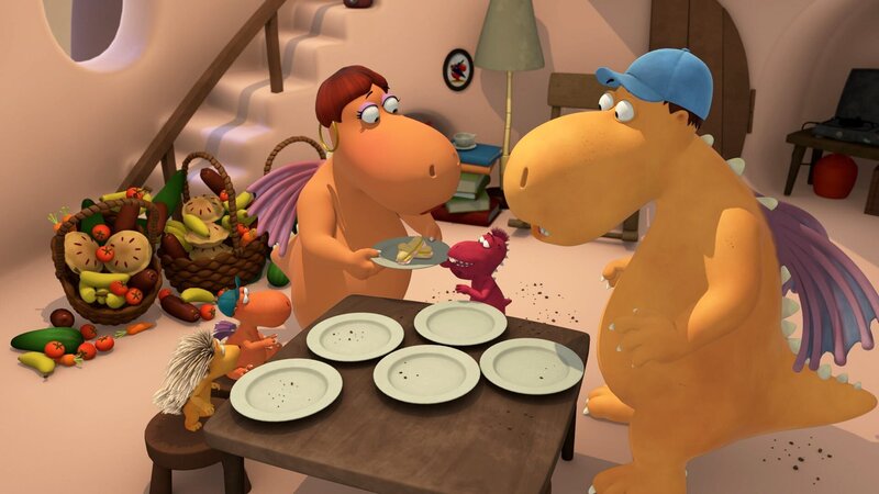 Um Oskars Hunger zu stillen, braucht man Unmengen an Vorräten. – Bild: KiKA