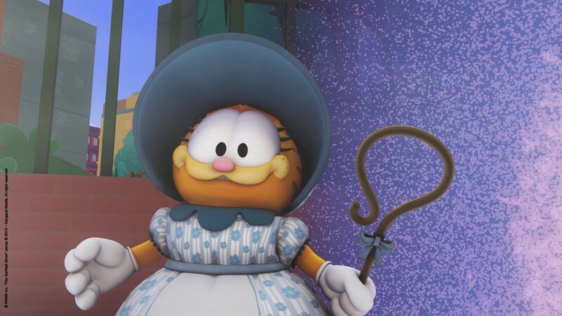 Garfield als Schäferin – Bild: HR/​Dargaud Media/​MediaToon/​Paws Inc./​France 3