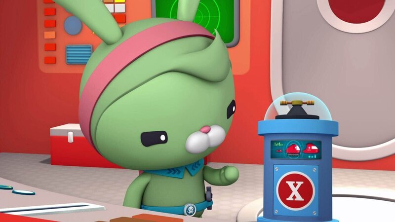 Trixie macht sich in der Guppy-X auf die Suche nach der verschwundenen Robo-Kamera. – Bild: SUPER RTL