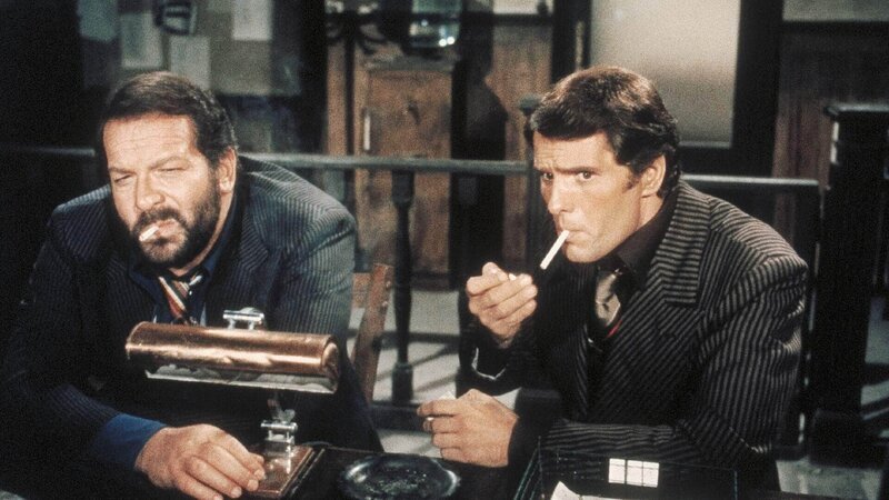 Charlie (Bud Spencer, l.), Sonny (Giuliano Gemma) Die Verwendung des sendungsbezogenen Materials ist nur mit dem Hinweis und Verlinkung auf RTL+ gestattet. – Bild: RTL / Tobis Film Charlie (Bud Spencer, l.), Sonny (Giuliano Gemma) Die Verwendung des sendungsbezogenen Materials ist nur mit dem Hinweis und Verlinkung auf RTL+ gestattet. – Bild: RTL / Tobis Film