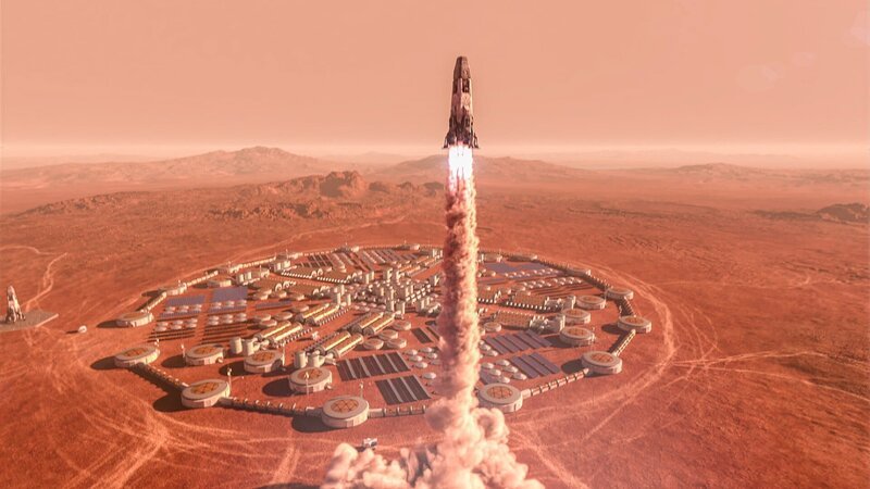 Können wir den Mars einst besiedeln? Die NASA will in den 2030ern Astronauten auf den Mars schicken. Das private Weltraumunternehmen SpaceX sogar schon früher. – Bild: Windfall Films Ltd./​WeltN24 GmbH