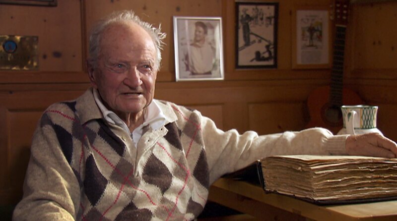 Die Skilegende, Karl Koller, kann sich noch an das alte Kitzbühel erinnern. Weiteres Bildmaterial finden Sie unter www.br-foto.de. – Bild: BR