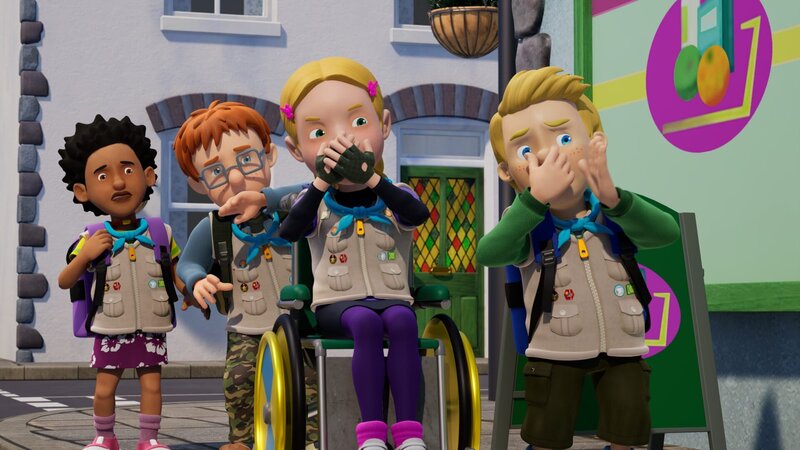 Das Pfadfinder-Team hat einen guten Riecher für Abenteuer. – Bild: Prism Art & Design Limited