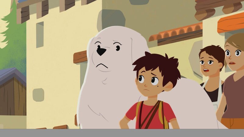 Sebastian (vorne li.) überlegt, wie er an Wasser kommen kann. – Bild: ZDF/​Gaumont Animation/​PP Animation III Inc.