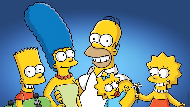 (29. Staffel) – (v.l.n.r.) Bart; Marge; Homer; Maggie; Lisa – Bild: Fox