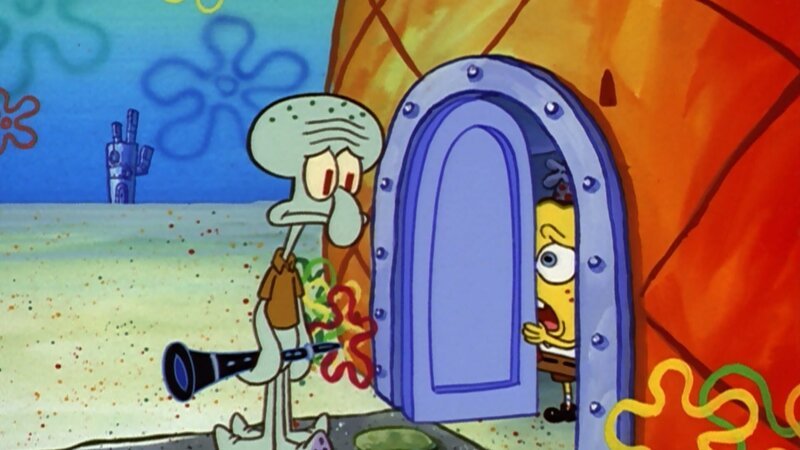 L-R: Squidward, SpongeBob – Bild: ViacomCBS