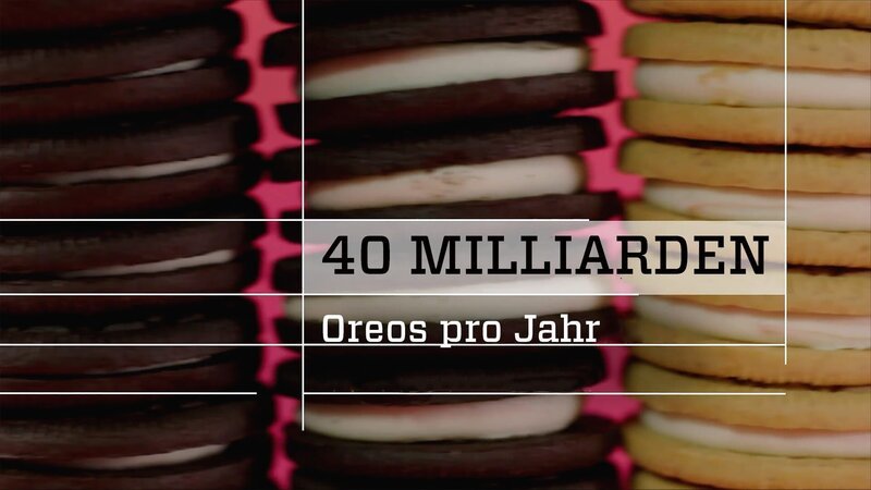 Manche Produkte sind so erfolgreich, dass man sie auf der ganzen Welt kennt, so wie Oreo-Kekse, von denen jährlich rund 40 Milliarden verkauft werden. – Bild: ZDF und DBcom Media/​DBC2