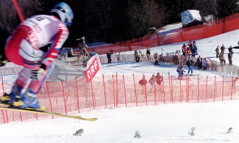 Hahnenkammrennen Kitzühel 1999. – Bild: Klaus Titzer /​ ORF