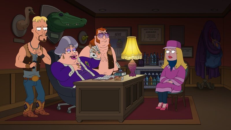 Frog Rose (2.v.l.), Francine (r.) – Bild: Paramount