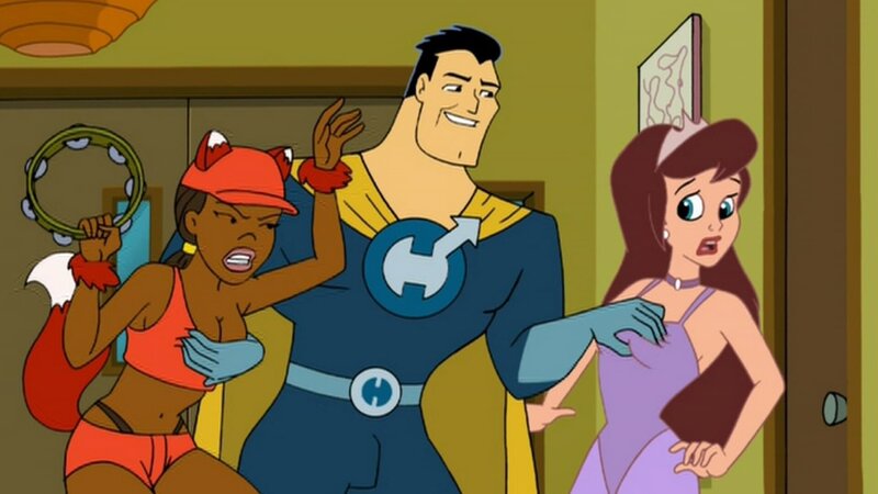 L-R: Foxxy Love, Captain Leslie Hero, Princess Clara – Bild: ViacomCBS