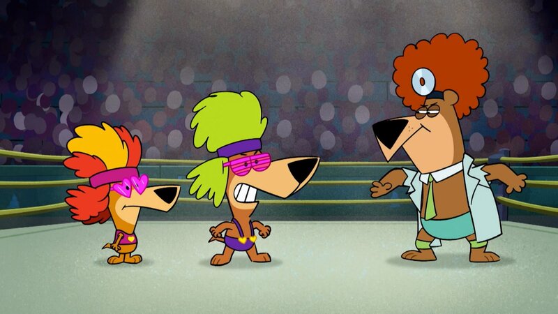 v.li.: Augie Doggie, Doggie Daddy, Yogi Bear – Bild: TM & Hanna Barbera