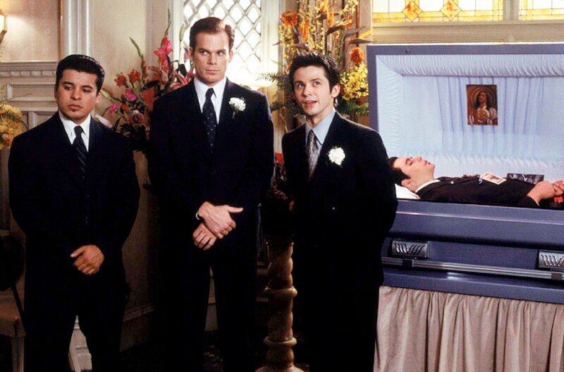 Jacob Vargas as Paco, Michael C. Hall as David Fisher, Freddy Rodriguez as Federico Diaz. (Episode #4 – Familia) – Bild: Sky Atlantic