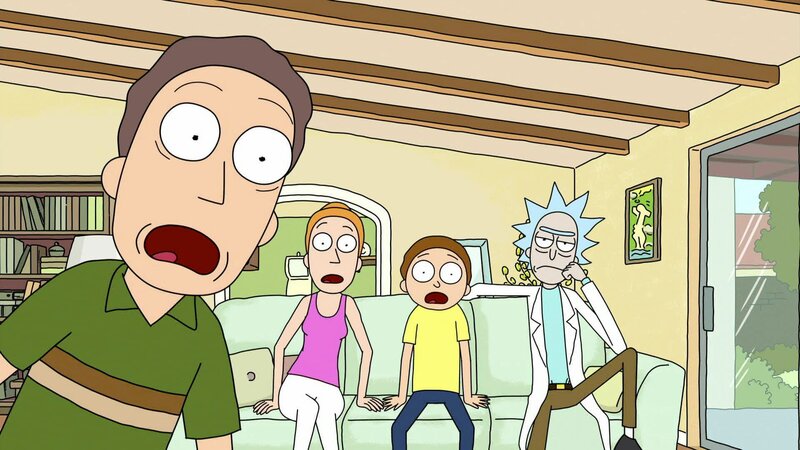 Jerry, Summer, Morty, Rick. – Bild: Paramount