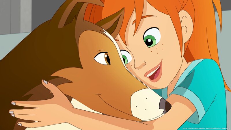 Wieder einmal hat Hündin Lassie dazu beigetragen, dass alle das aufregende Abenteuer unversehrt überstanden haben. – Bild: ZDF/​Lassie