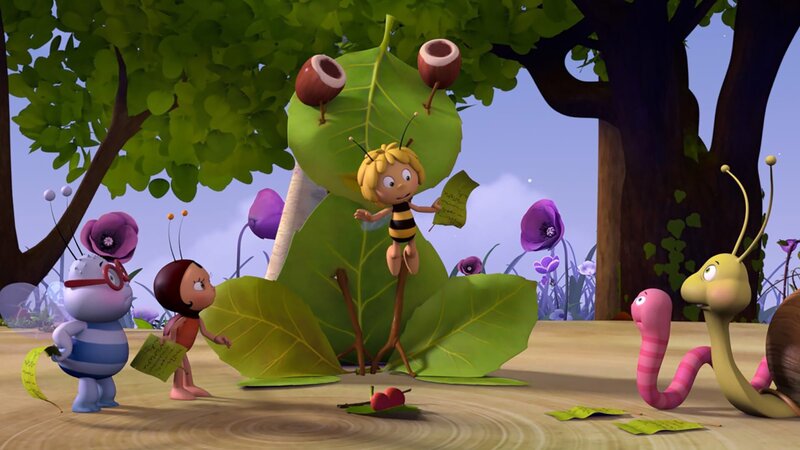 Maja führt Regie. – Bild: ZDF/​Studio100 Animation