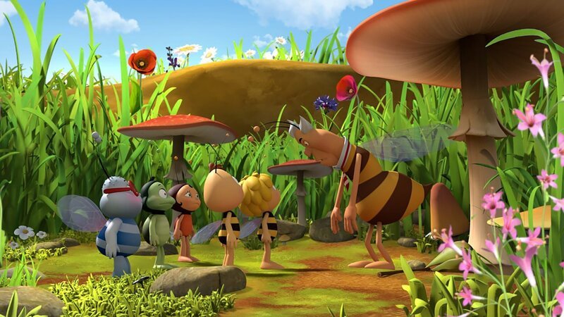 Die Wiesenfreunde versprechen dem Richter ihm zu helfen. – Bild: ZDF/​Studio100 Animation