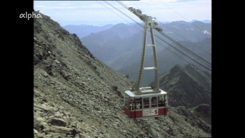Die neu gebaute Schnalstaler Gletscherbahn ist die größte Seilbahn Südtirols. – Bild: BR