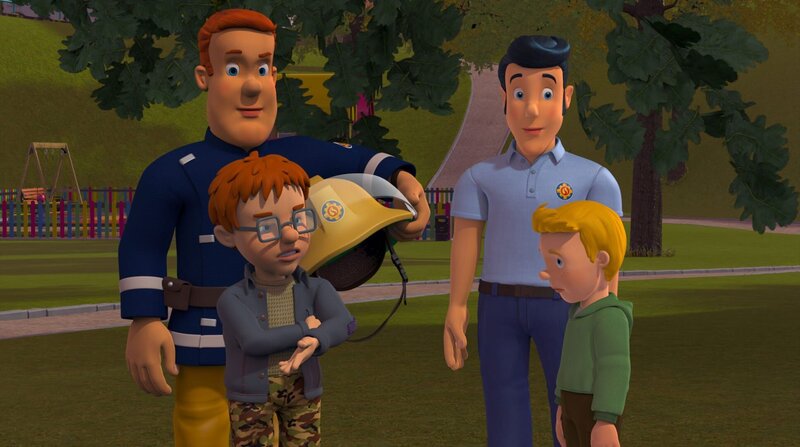 Am Ende des Tages entschuldigen sich Norman und James für ihr Verhalten. Doch wer wird den Riesengemüse-Wettbewerb gewinnen? – Bild: KiKA/​Prism Art & Design Limited