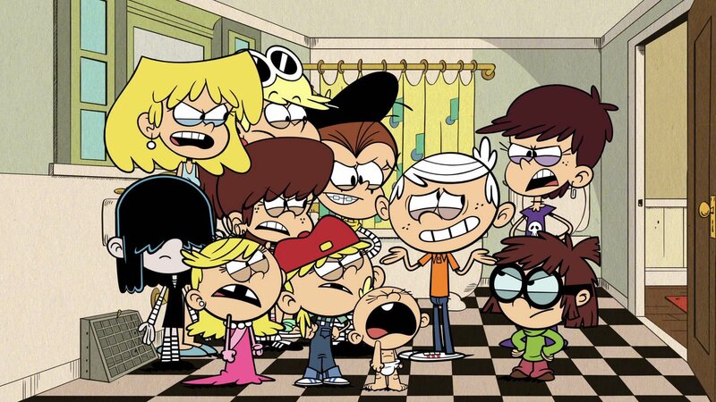 L-R: Lucy, Lori, Lola, Lynn, Leni, Lana, Luan, Lily, Lincoln, Luna, Lisa – Bild: ViacomCBS