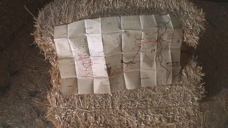 A handmade map that documents a WWII infantryman’s macabre journey. – Bild: The National Geographic Channel
