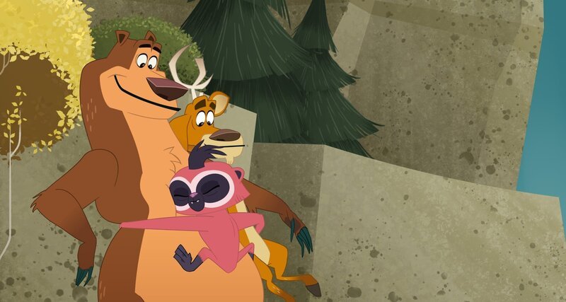 Vorne: Kiki und Boog Hinten: Eliot – Bild: Disney+