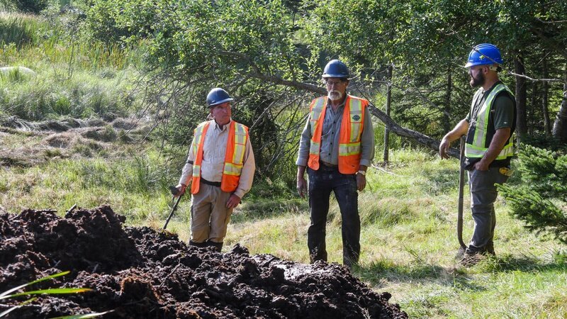 L-R: Gary Drayton, Rick Lagina, Jack Begley – Bild: Prometheus Entertainment
