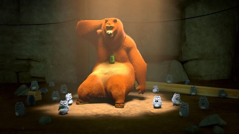 Unter dem Holzboden der Rangerhütte entdecken Grizzy und die Lemminge den Eingang zu einer unterirdischen Höhle inklusive einer mysteriösen Schatzkarte! Gemeinsam machen sie sich auf den Weg, um zu einem besonderen Schatz zu gelangen.   +++ – Bild: Die Schatzsuche /​ © Studio Hari S.A.R.L.