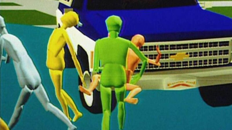 Der tödliche Unfall wird per Videoanimation rekonstruiert. Gelingt es damit dem Ermittlerteam, den Verdächtigen zu überführen? – Bild: RTL Deutschland