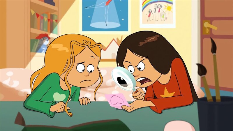 Marine und Wendy auf Spurensuche nach dem mysteriösen Verehrer. – Bild: NDR/​Bamboo Production/​Samka Productions