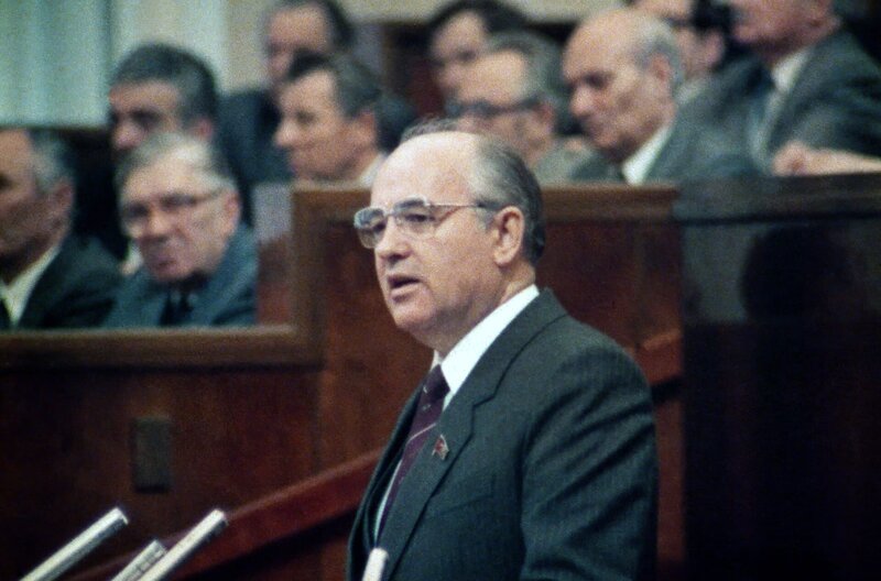 Michail Gorbatschow, von 1985 bis 1991 Generalsekretär des Zentralkomitees der Kommunistischen Partei der Sowjetunion – Bild: MDR/​Galerie Bilderwelt